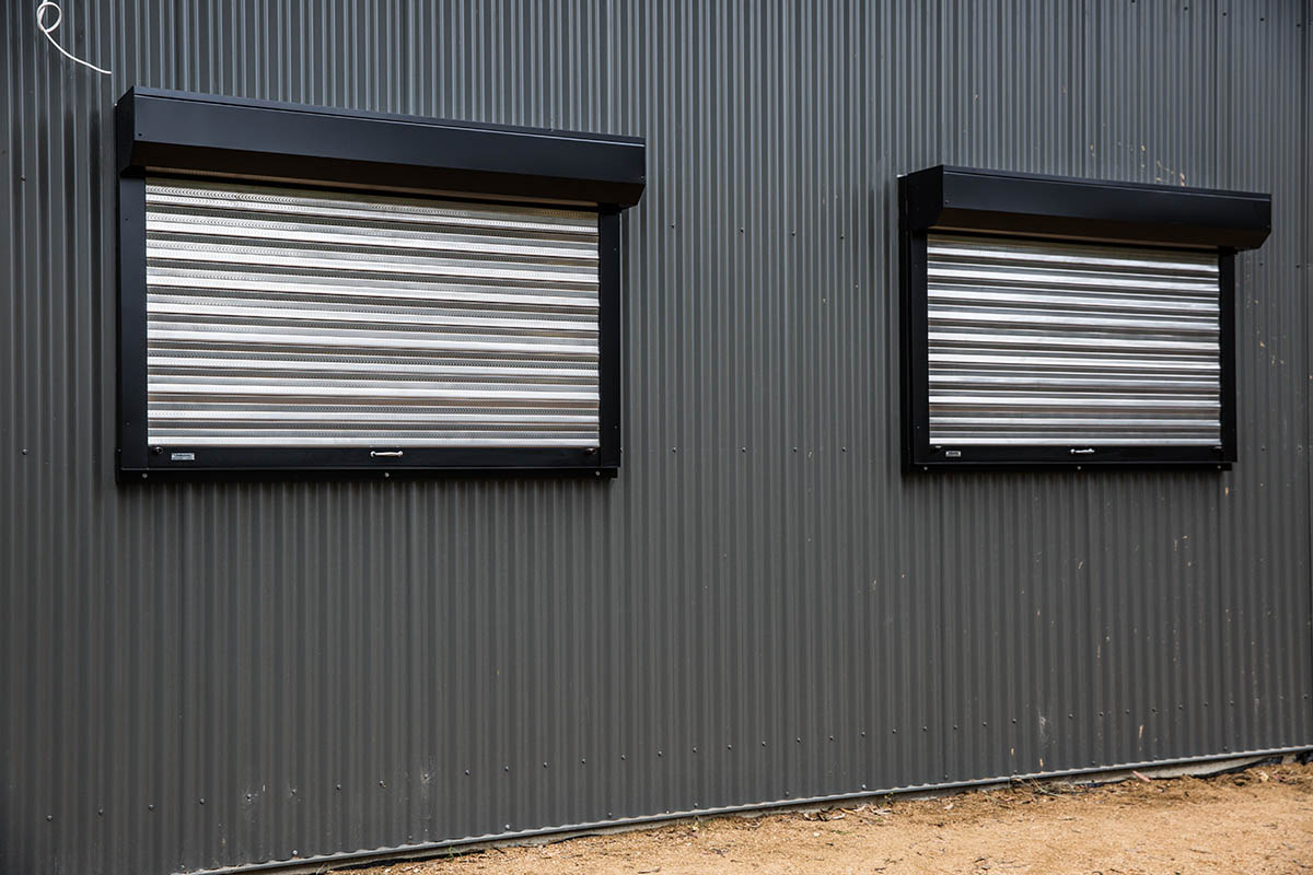 Stainless steel construction bush fire rated shutters